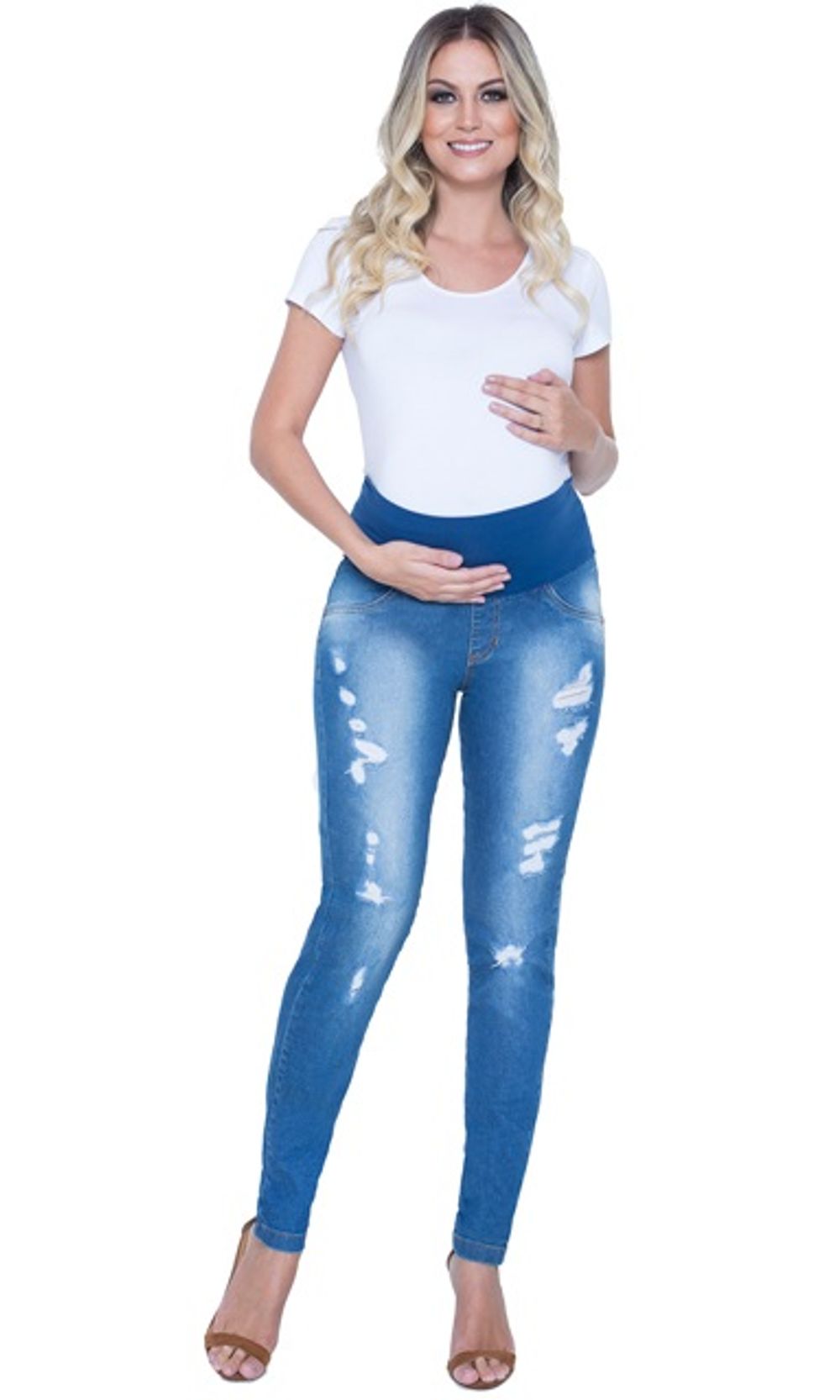 calça jeans gravida