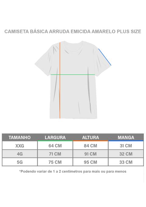 camiseta basica xxg