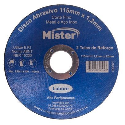 Disco Abrasivo - Corte Inox 4-1/2 115mm